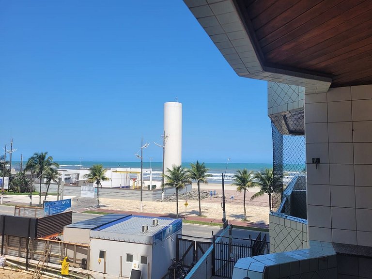Frente Vista Mar - Varanda WI-FI e Ar 10m da praia