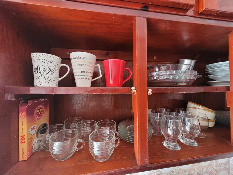 Boqueirão Praia Mar 250m da praia - 2 dorm e WI FI