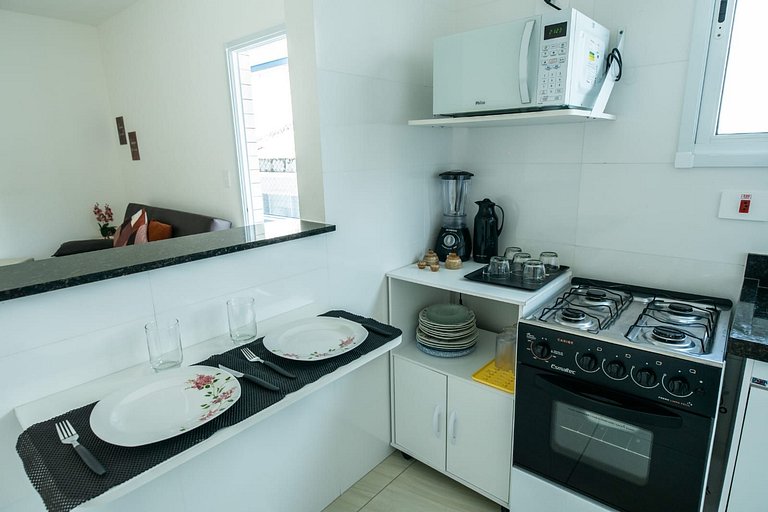 033 Aviação Beira Mar 1quarto 10m da praia - wi fi