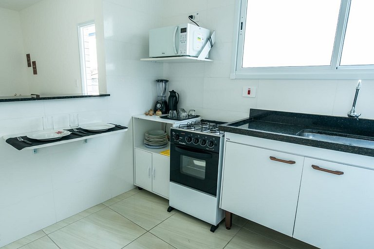 033 Aviação Beira Mar 1quarto 10m da praia - wi fi