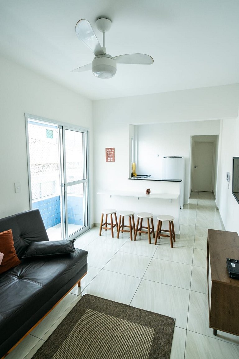 033 Aviação Beira Mar 1quarto 10m da praia - wi fi