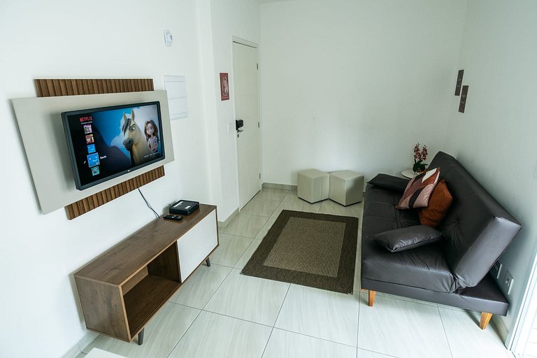 033 Aviação Beira Mar 1quarto 10m da praia - wi fi