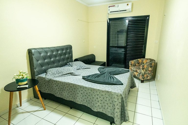 Frente Vista Mar - Varanda WI-FI e Ar 10m da praia