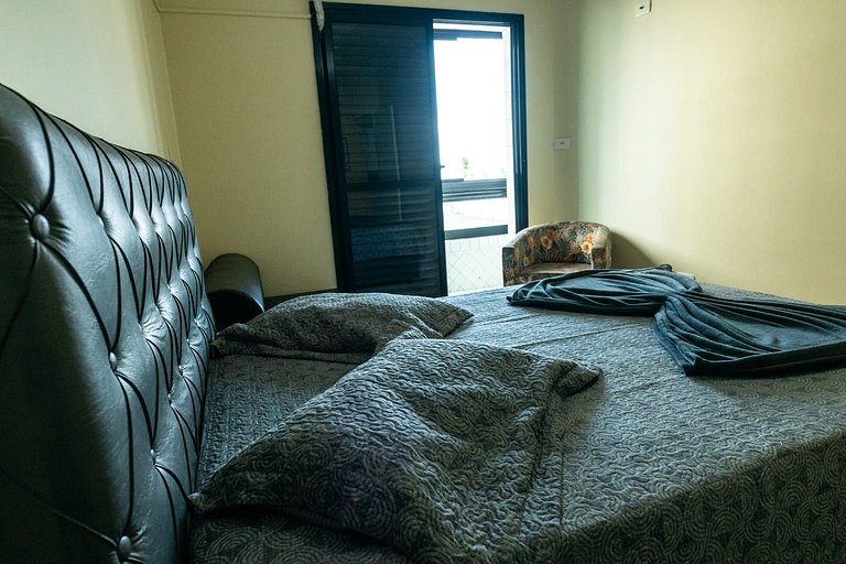 Frente Vista Mar - Varanda WI-FI e Ar 10m da praia