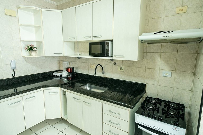 Frente Vista Mar - Varanda WI-FI e Ar 10m da praia