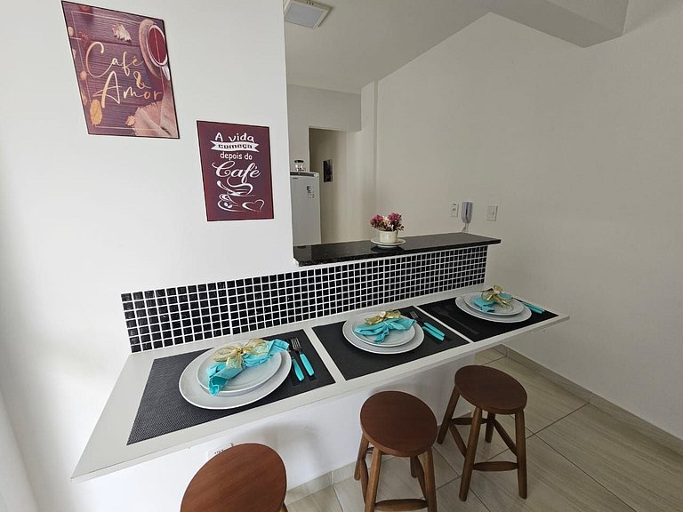 017 Aviação Beira Mar - 1 quarto - 10 metros da praia - WI F