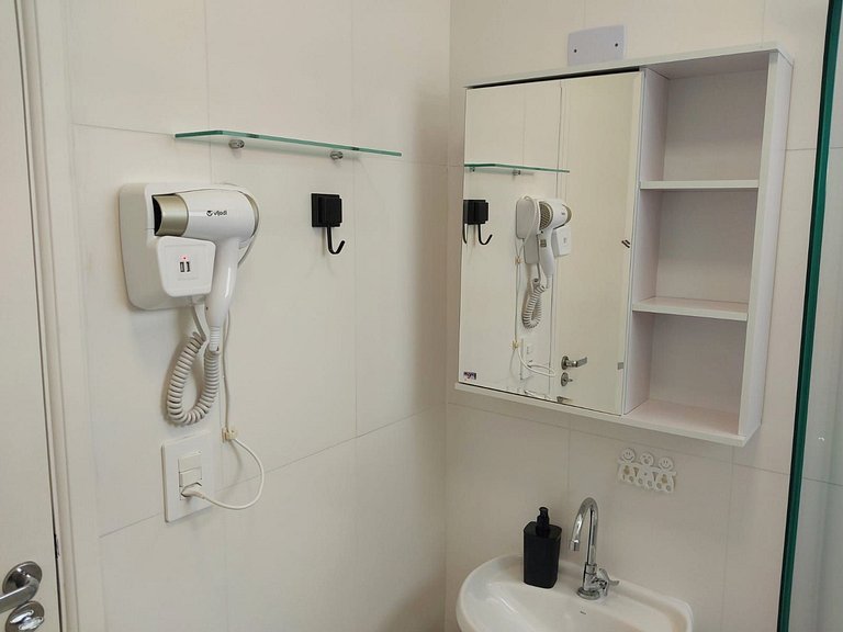 066 Aviação Beira Mar-1dorm -10m da praia WI FI