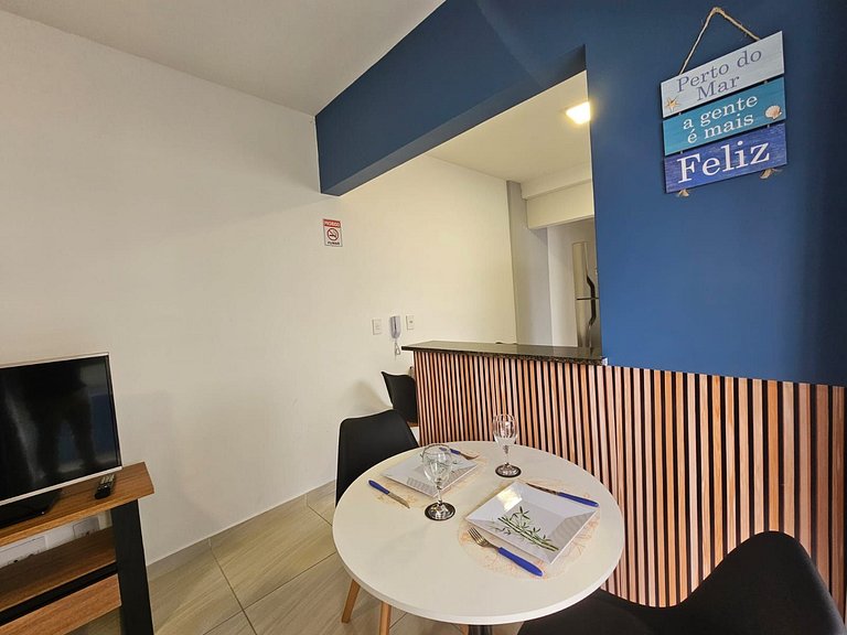 066 Aviação Beira Mar-1dorm -10m da praia WI FI