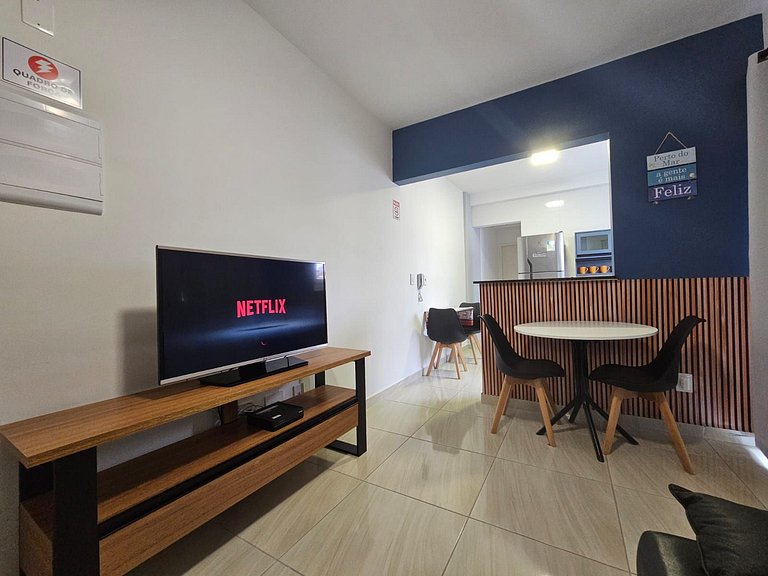 066 Aviação Beira Mar-1dorm -10m da praia WI FI