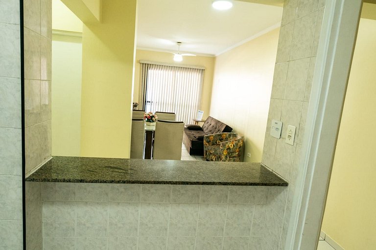 Frente Vista Mar com Varanda WI FI 300mbps e 10m da praia da