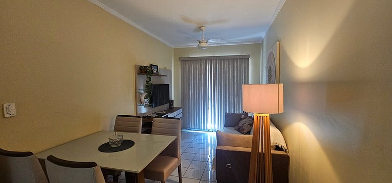 Frente Vista Mar - Varanda WI-FI e Ar 10m da praia